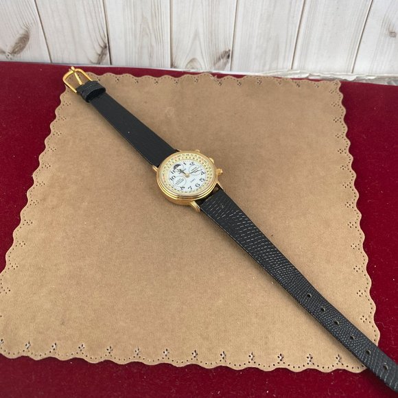 Vintage Peugeot Old Fashion Swiss Quartz Perpetual Calendar Moon Phase Watch - Picture 5 of 9